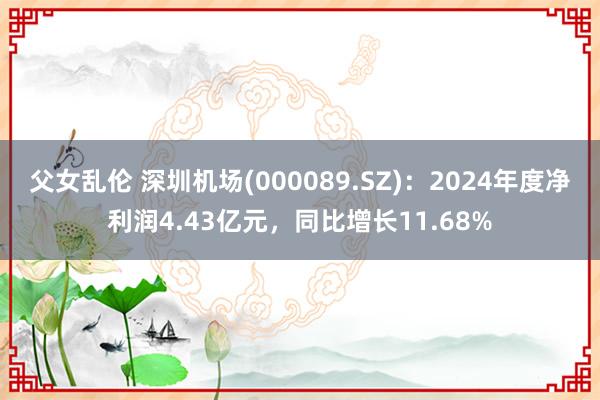 父女乱伦 深圳机场(000089.SZ)：2024年度净利润4.43亿元，同比增长11.68%